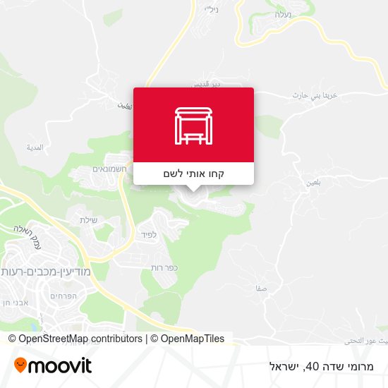 מפת מרומי שדה 40