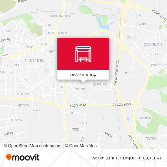 מפת הרב עובדיה יוסף/נווה רעים