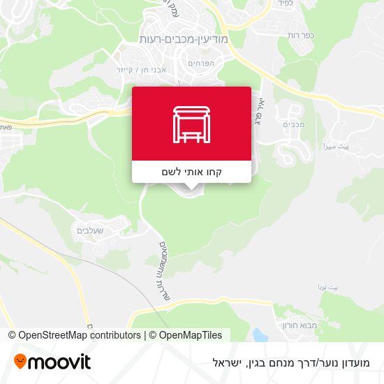 מפת מועדון נוער/דרך מנחם בגין