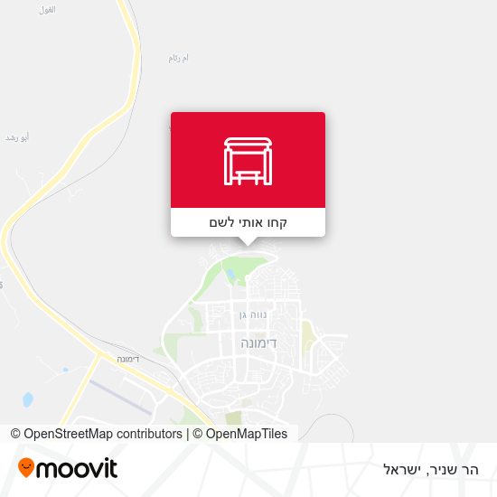 מפת הר שניר
