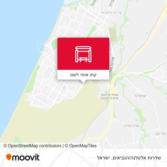 מפת שדרות אלטלנה/הנביאים