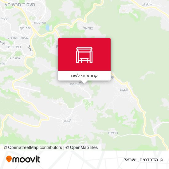 מפת גן הדרדסים