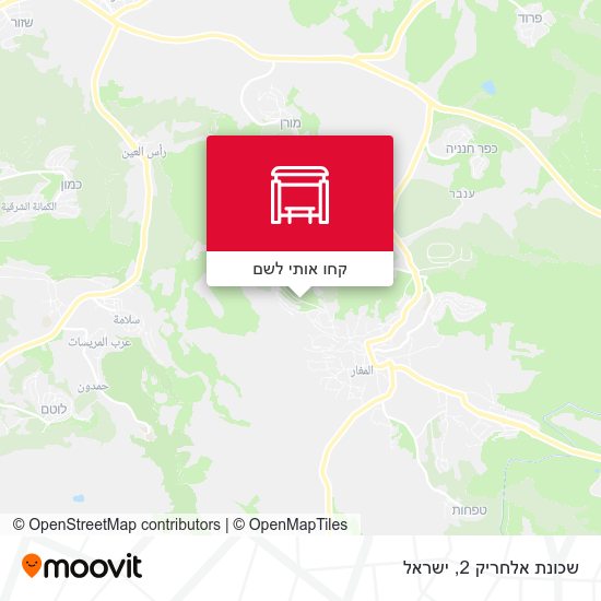 מפת שכונת אלחריק 2