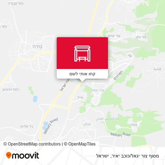 מפת מסוף צור יגאל/כוכב יאיר