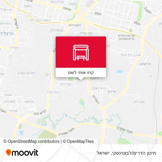 מפת תיכון הדרים/ז'בוטינסקי