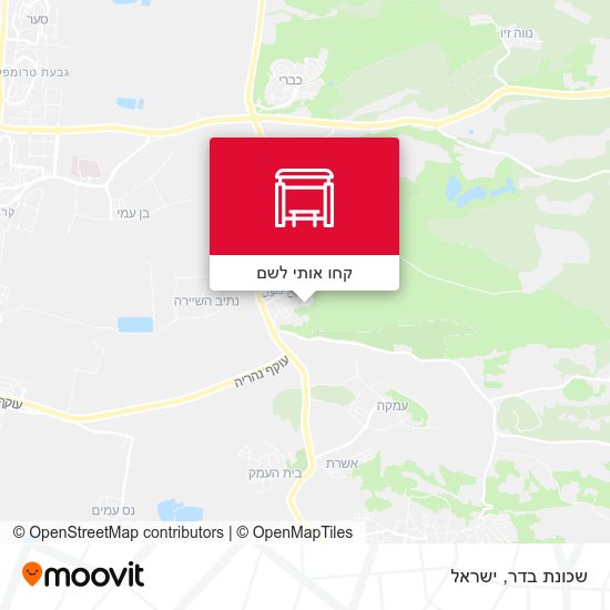 מפת שכונת בדר