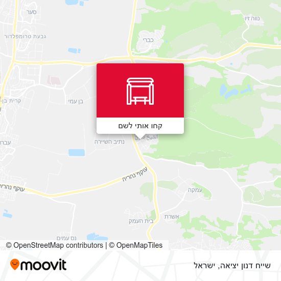 מפת שייח דנון יציאה