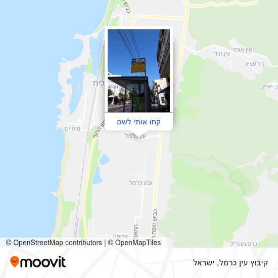 מפת קיבוץ עין כרמל