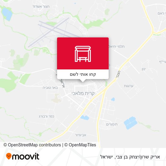 מפת אריק שרון/יצחק בן צבי