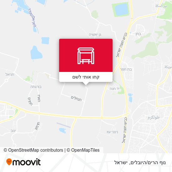 מפת נוף הרים/היובלים