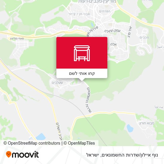 מפת נוף איילון/שדרות החשמונאים