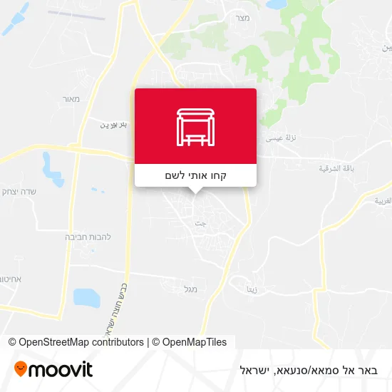 מפת באר אל סמאא/סנעאא
