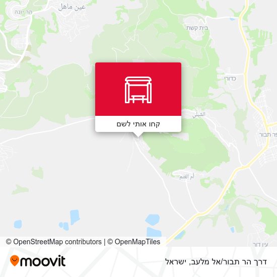 מפת דרך הר תבור/אל מלעב