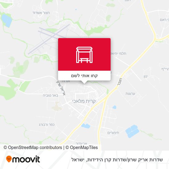 מפת שדרות אריק שרון / שדרות קרן הידידות