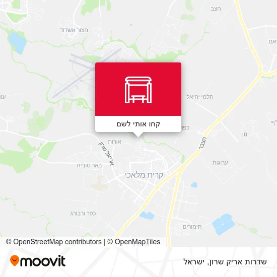 מפת שדרות אריק שרון