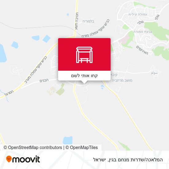 מפת המלאכה/שדרות מנחם בגין