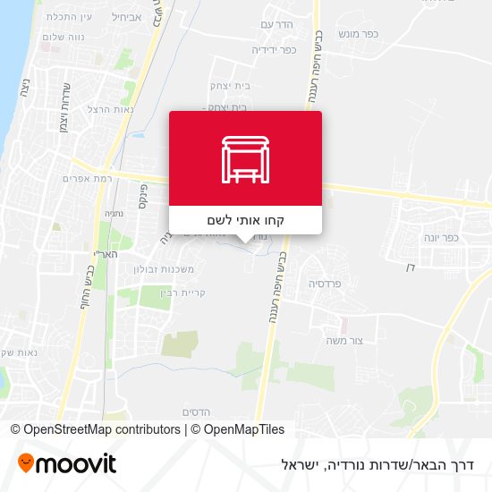 מפת דרך הבאר/שדרות נורדיה