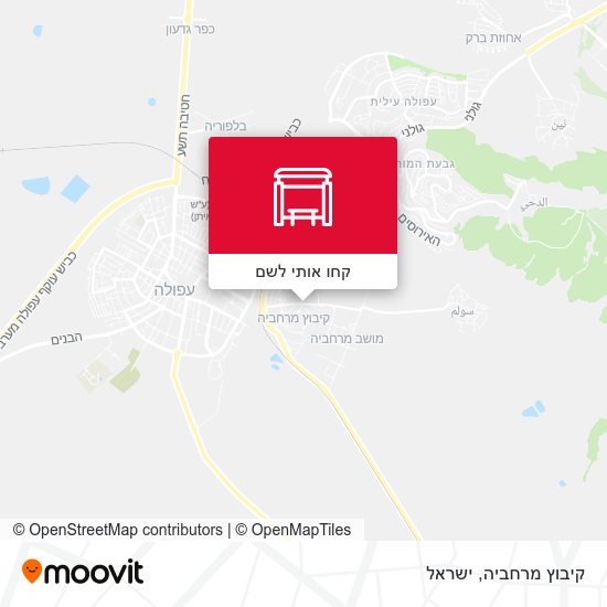 מפת קיבוץ מרחביה