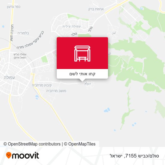 מפת סולם/כביש 7155