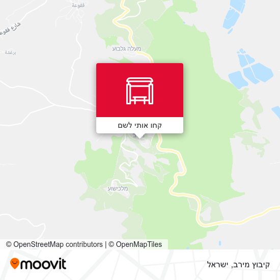 מפת קיבוץ מירב