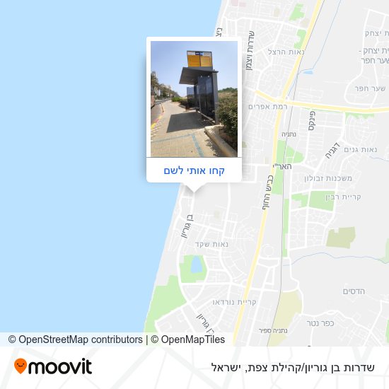 מפת שדרות בן גוריון/קהילת צפת