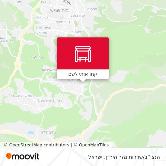 מפת הנצי''ב/שדרות נהר הירדן