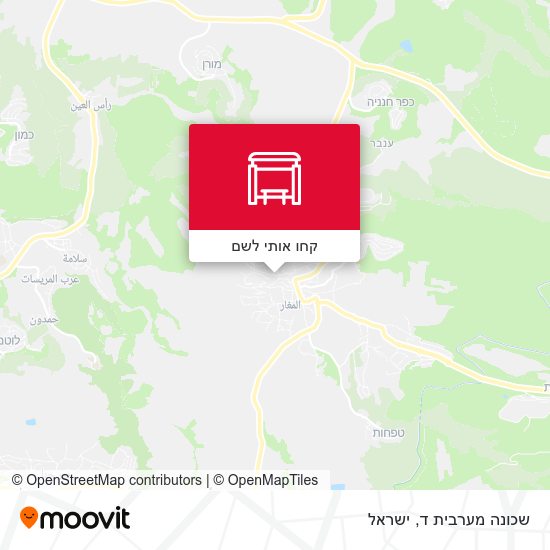 מפת שכונה מערבית ד