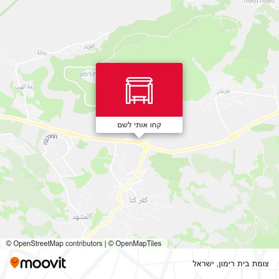 מפת צומת בית רימון