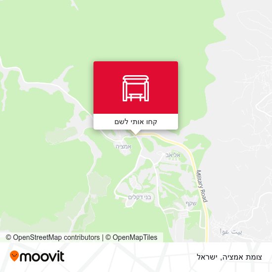 מפת צומת אמציה