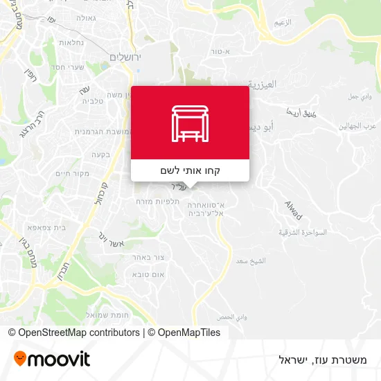 מפת משטרת עוז