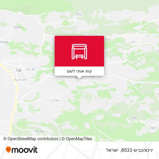 מפת ירכא/כביש 8533