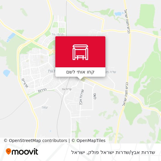 מפת שדרות אבץ/שדרות ישראל פולק