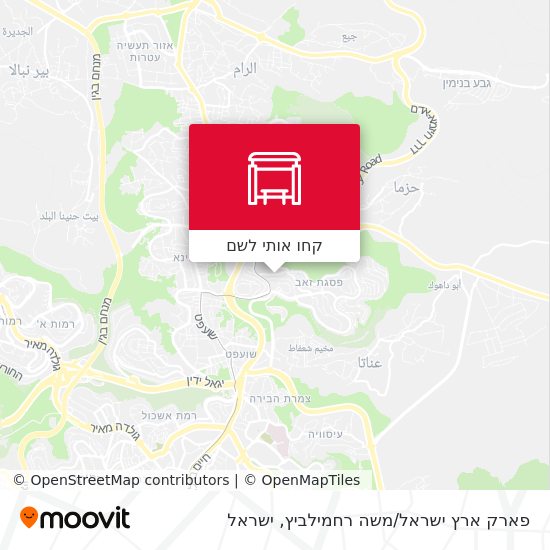 מפת פארק ארץ ישראל/משה רחמילביץ