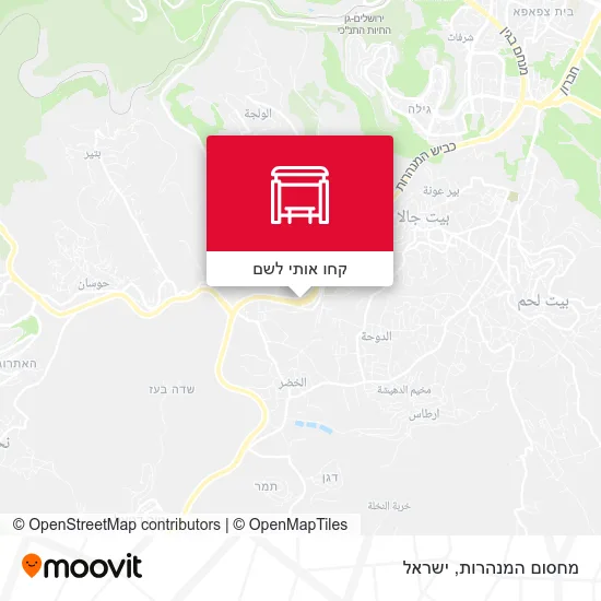 מפת מחסום המנהרות