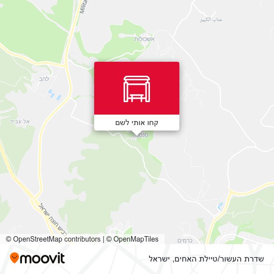 מפת שדרת העשור/טיילת האחים
