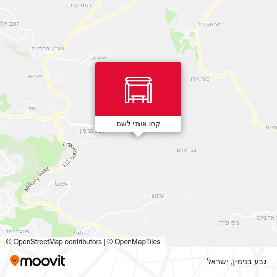 מפת גבע בנימין