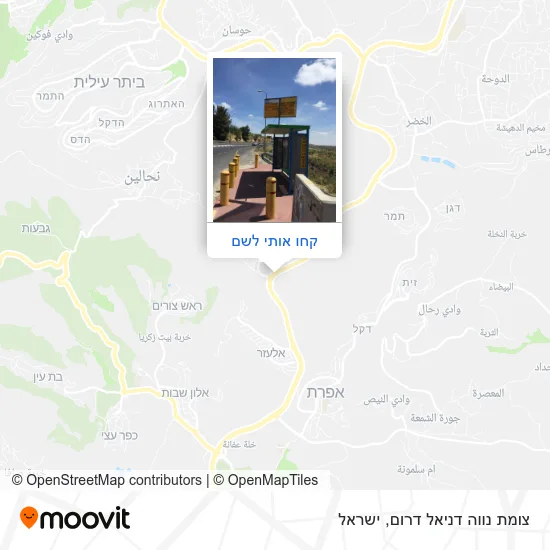 מפת צומת נווה דניאל דרום