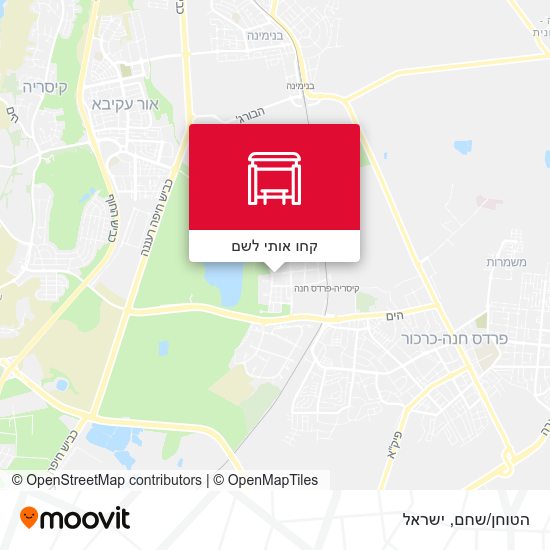 מפת הטוחן/שחם