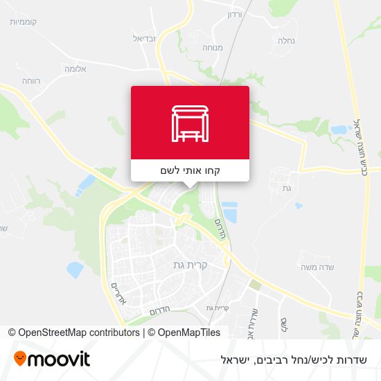 מפת שדרות לכיש/נחל רביבים