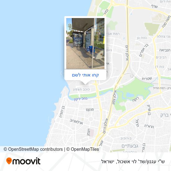 מפת ש''י עגנון/שד' לוי אשכול