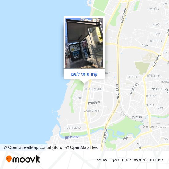 מפת שדרות לוי אשכול/רודנסקי