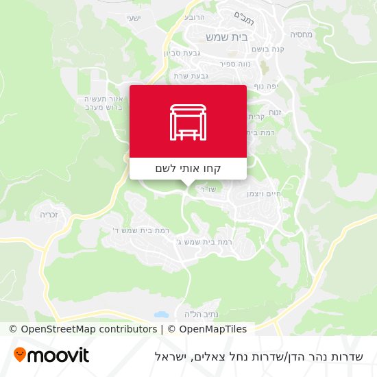 מפת שדרות נהר הדן/שדרות נחל צאלים