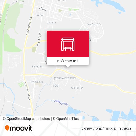 מפת גבעת חיים איחוד/מרכז