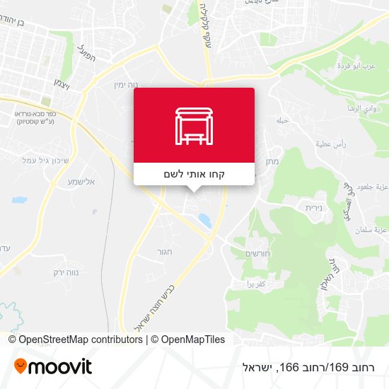 מפת רחוב 169/רחוב 166