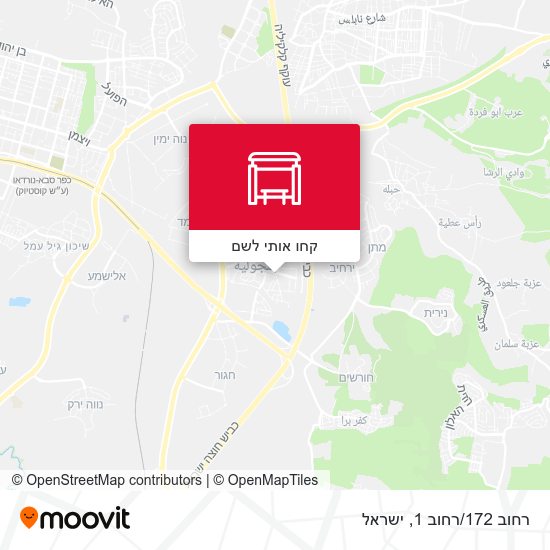 מפת רחוב 172/רחוב 1