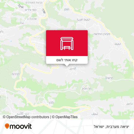 מפת יציאה מערבית