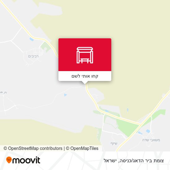 מפת צומת ביר הדאג/כניסה
