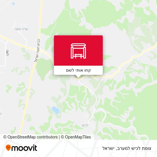 מפת צומת לכיש למערב