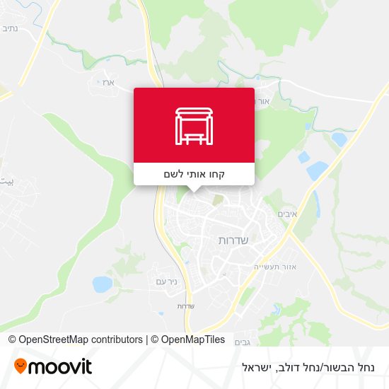 מפת נחל הבשור/נחל דולב