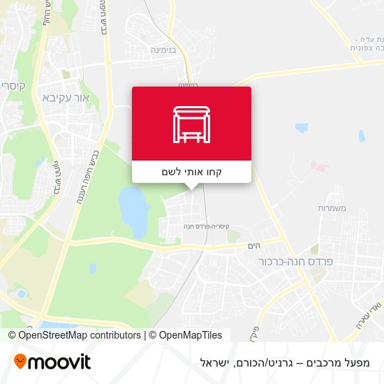 מפת מפעל מרכבים – גרניט/הכורם